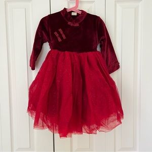 NWOT girl holiday dress long sleeve tulle